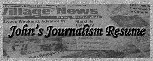 John M. Milner's Journalism Page