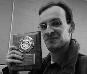 The plaque that I received from the London and Middlesex Crime Stoppers
