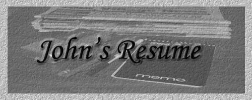 John's Resume Page